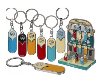 VW Keyring - Volkswagen Bulli Bus Samba T1 Retro Key - Original VW Licensed Product