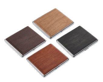 Elegant cigarette case in wooden design
