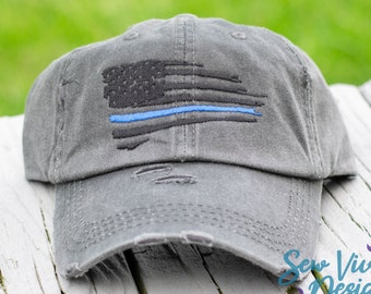under armour thin blue line hat