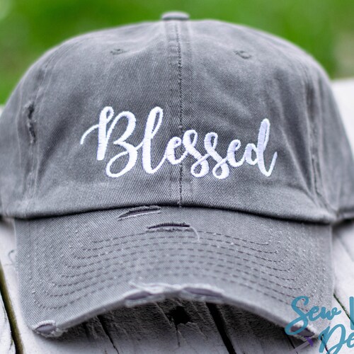 Blessed Hat Distressed Baseball Cap OR 
