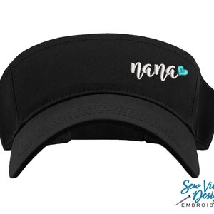 Nana Visor With Heart | Personalized Visor | Nana Hat | Nana Gifts | Gift for Nana | Grandma Gift | Mamaw, Memaw, Grammy CUSTOM NAME