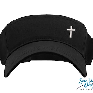 Cross Visor | Personalized Visor | Christian Gifts | Religious Gift | Faith Hat | Jesus | Inspirational | Christianity