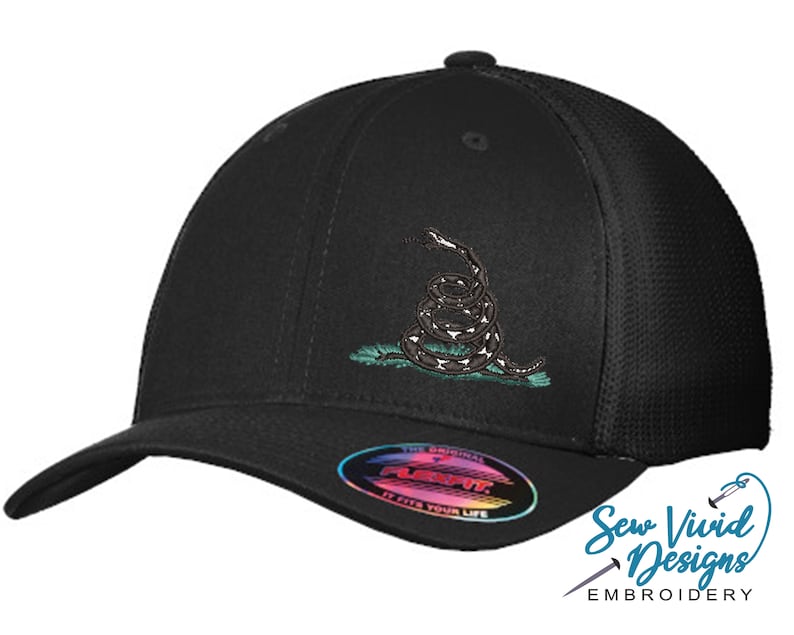 Gadsden Flag Snake Hat Dont Tread on Me Flexfit Hat Etsy