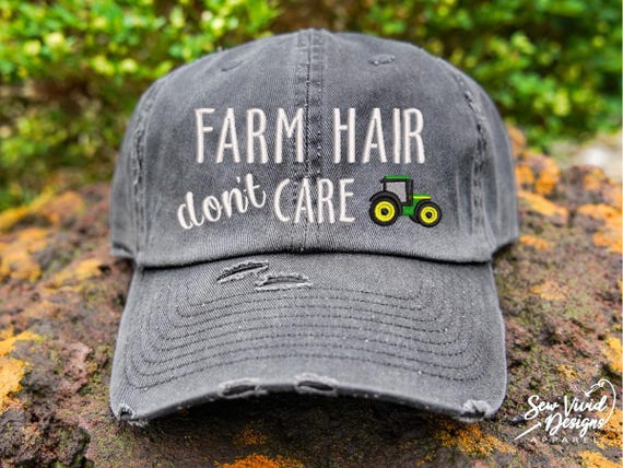 Glamis Hair Don't Care Trucker Hat Mesh Camping Desert