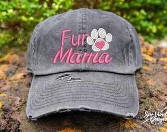 Fur Mama Custom Trucker Hat for Women, Custom Baseball Cap  display picture 3