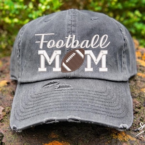 Football Mom Hat | Women&#39;s Football Hat | Football Mom Baseball Cap | Custom Colors | Football Mom Gift | Gameday Hat | Game Day Clothing