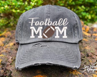 Chapeau de maman footballeur | Casquette de football pour femme | Casquette de football maman football | Couleurs personnalisées | Cadeau footballeur pour maman | Casquette Gameday | Vêtements pour le jour du match