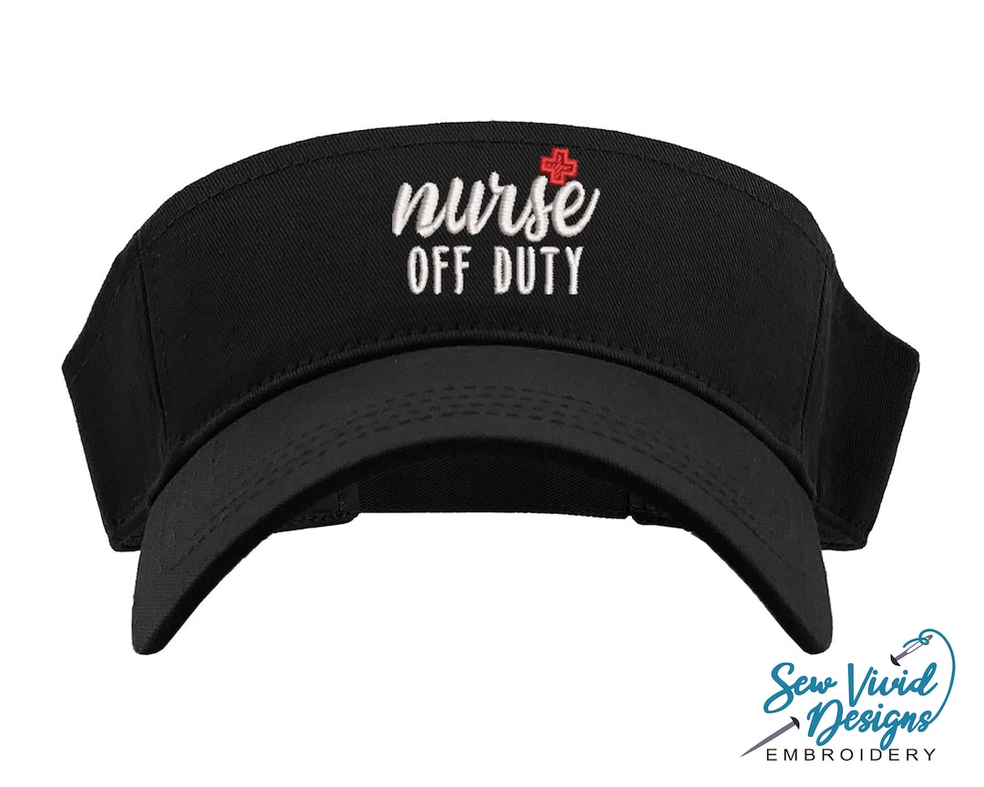 Nurse off Duty Visor Personalized Visor Nurse Hat Nurse Accessories RN, CPA, LPN Nursing School