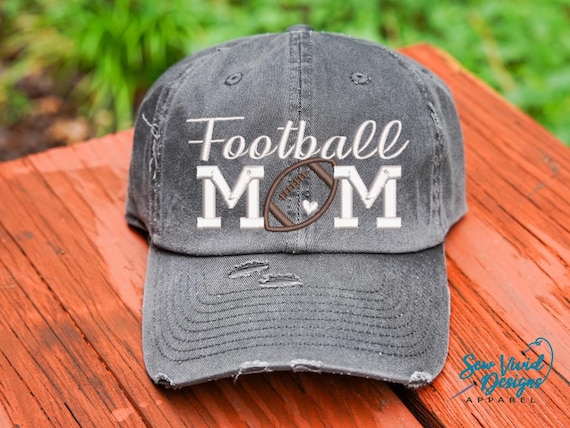 Football Mom Hat | Women's Football Hat | Football Mom Baseball Cap | Custom Colors | Football Mom Gift | Gameday Hat | Game Day Clothing