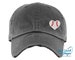 Baseball Heart Hat | Distressed Baseball Cap OR Ponytail Hat | Baseball Hat | Baseball Love | Baseball Mom | Baseball Gift | Coach Gifts 