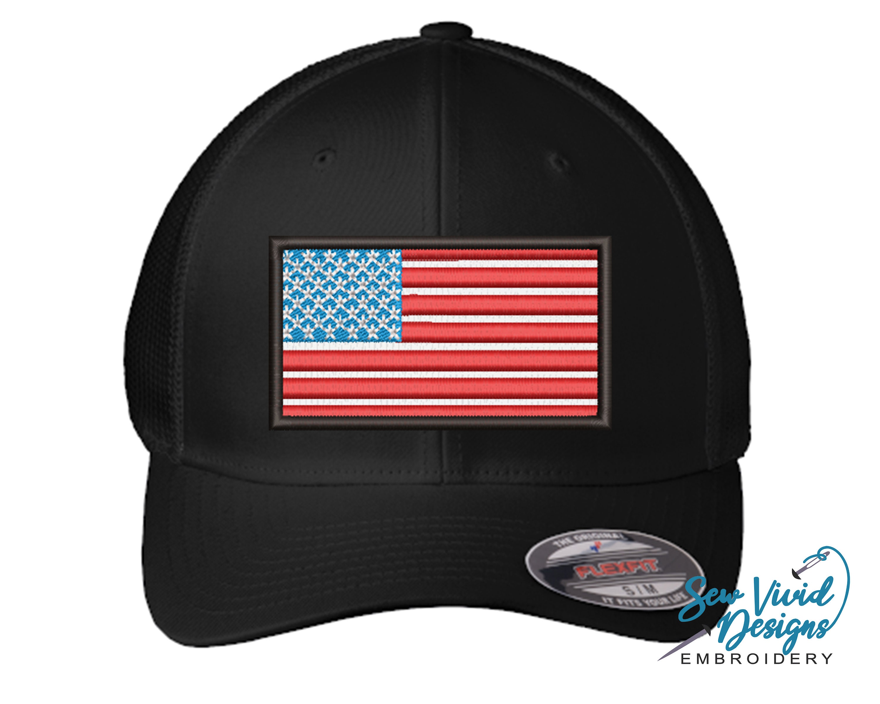 Flexfit Baseballkappe Mit Arizona-Flagge – Bestickt, Linke Seite, Für Damen & Herren