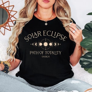 Solar Eclipse Path of Totality Unisex T Shirt | 2024 | Total Solar Eclipse Viewing Shirt | Astronomy Shirt, Astrology Tee, Celestial Event