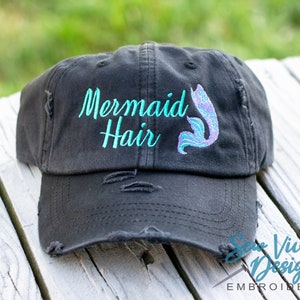 Mermaid Hair Hat | Mermaid Hat | Mermaid Hair Dont Care | Beach Hat for Vacation | Mermaid Gift | Summer Hat | Mermaid Life | Beach Wear