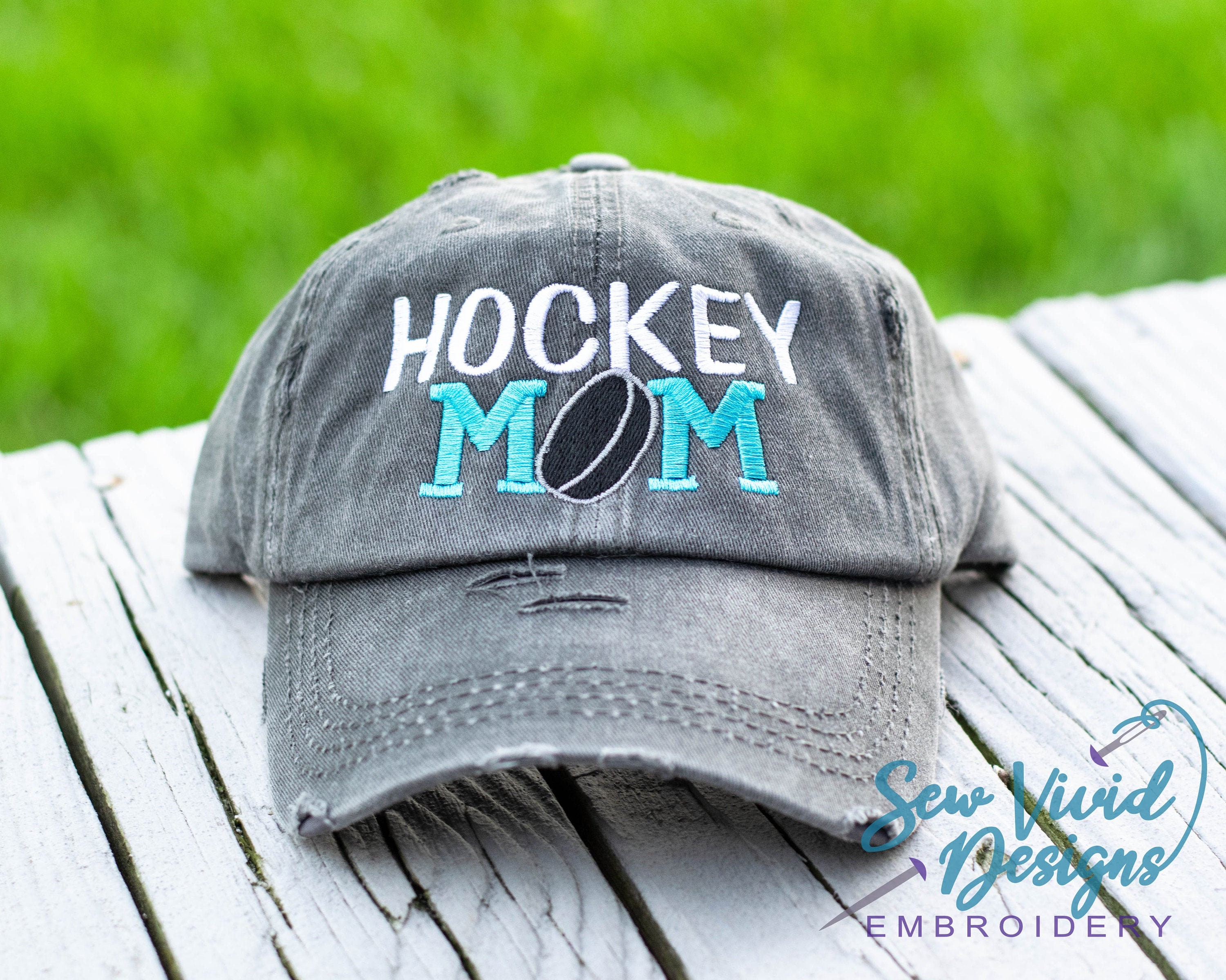 Sombrero de mamá de hockey / Gorra de béisbol desgastada O - Etsy España