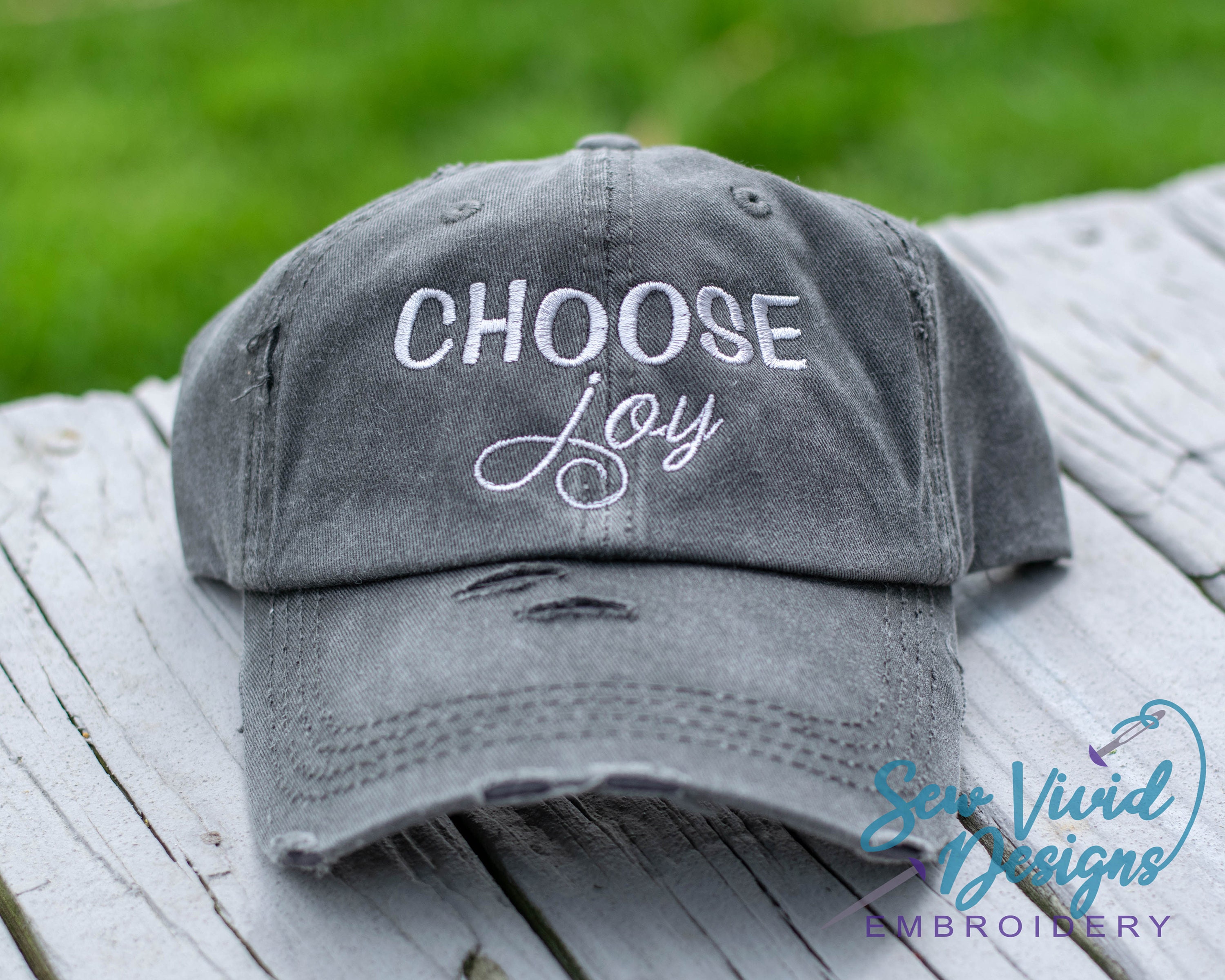 Choose Joy Hat Vintage Baseball Cap OR Ponytail Hat Choose - Etsy