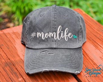 Momlife Hat | #momlife Hat | Mom Hat | Mom Life Custom Baseball Cap | Mama Hat | Mother | Mothers Day Gift | Trucker Hat Option