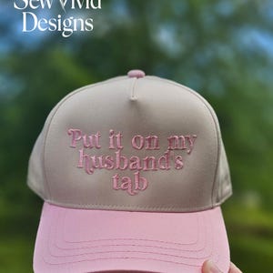 Put It on My Husbands Tab Hat | 5 Panel Two Tone Hat | Snapback Trendy ...