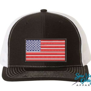 Gorra con la bandera estadounidense / Gorra Richardson 112 de EE. UU. / Gorras patrióticas / Bandera de EE. UU. / Estados Unidos, rojo, blanco y azul / Gorra con la bandera de EE. UU. / Estados Unidos de América
