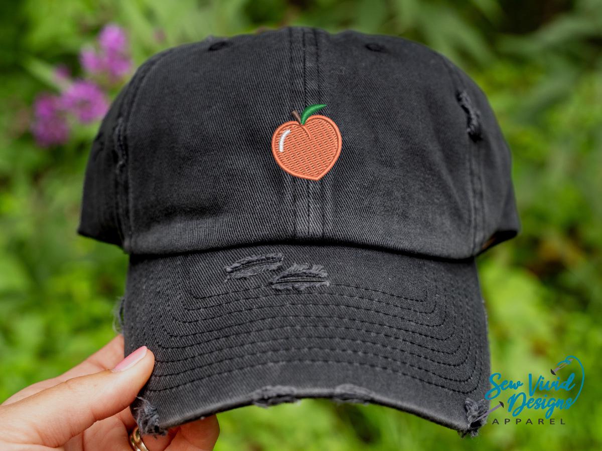 Decorative Peach Hat Peach/Sunny Cap with Embroidered Detail for kids | H&M US main image 2