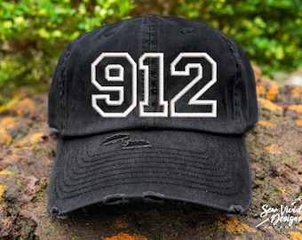 Custom Area Code Hat | Distressed Baseball Cap Custom Zip Code Baseball Cap |  | Custom Embroidered Hat | Personalized Hat