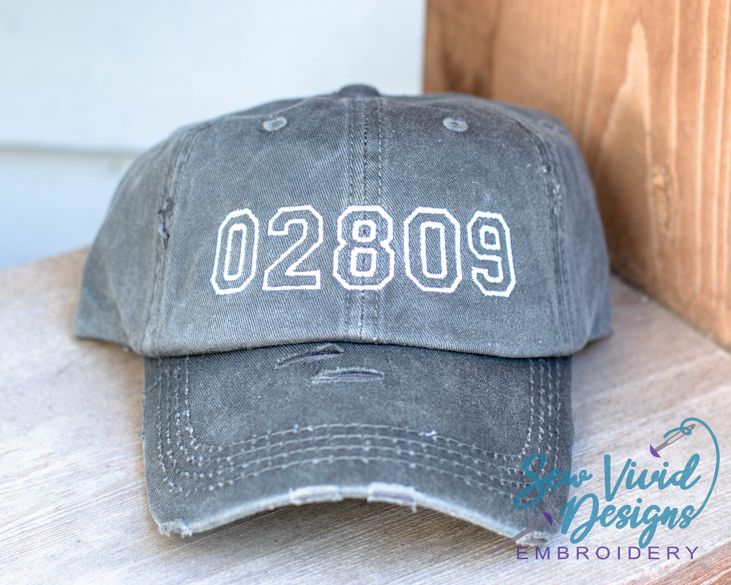 Custom Area Code Hat Custom Zip Code Baseball Cap Ponytail Etsy