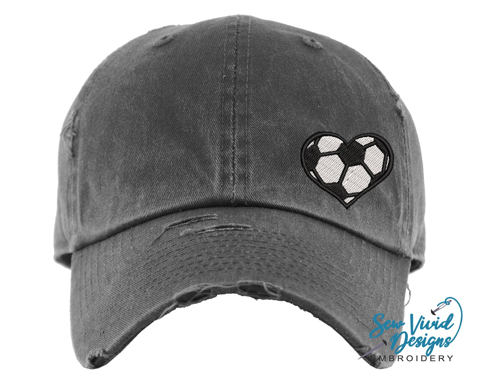 Soccer Heart Hat Women's Soccer Hat Custom Soccer Mom Etsy