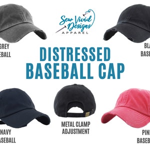 Side by Side Hair Don't Care Hat Distressed Baseball Cap - Etsy