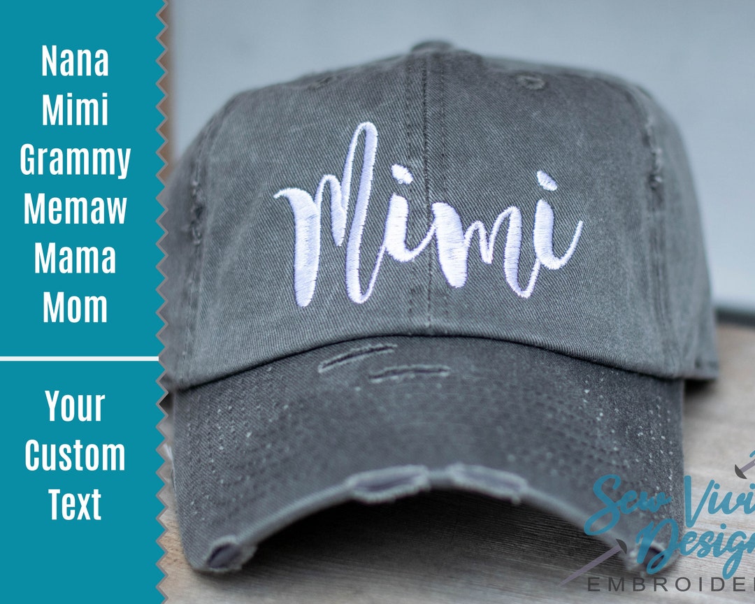 Women's Grandma Life Hat, Cute Sewn Embroidered Grandma Baseball Cap