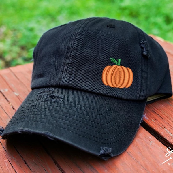 Kapelusz z dyni | Damski kapelusz jesienny | Zniszczona czapka z daszkiem LUB kapelusz z kucykiem | Kapelusz jesienny | Akcesoria z dyni dla kobiet