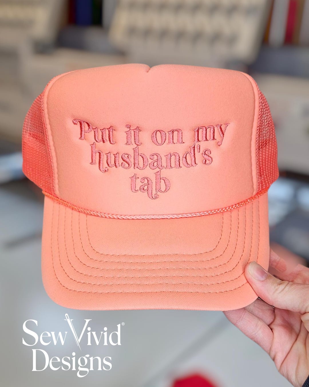Put It on My Husbands Tab Hat | 5 Panel Foam Hat | Snapback Trendy Cap ...