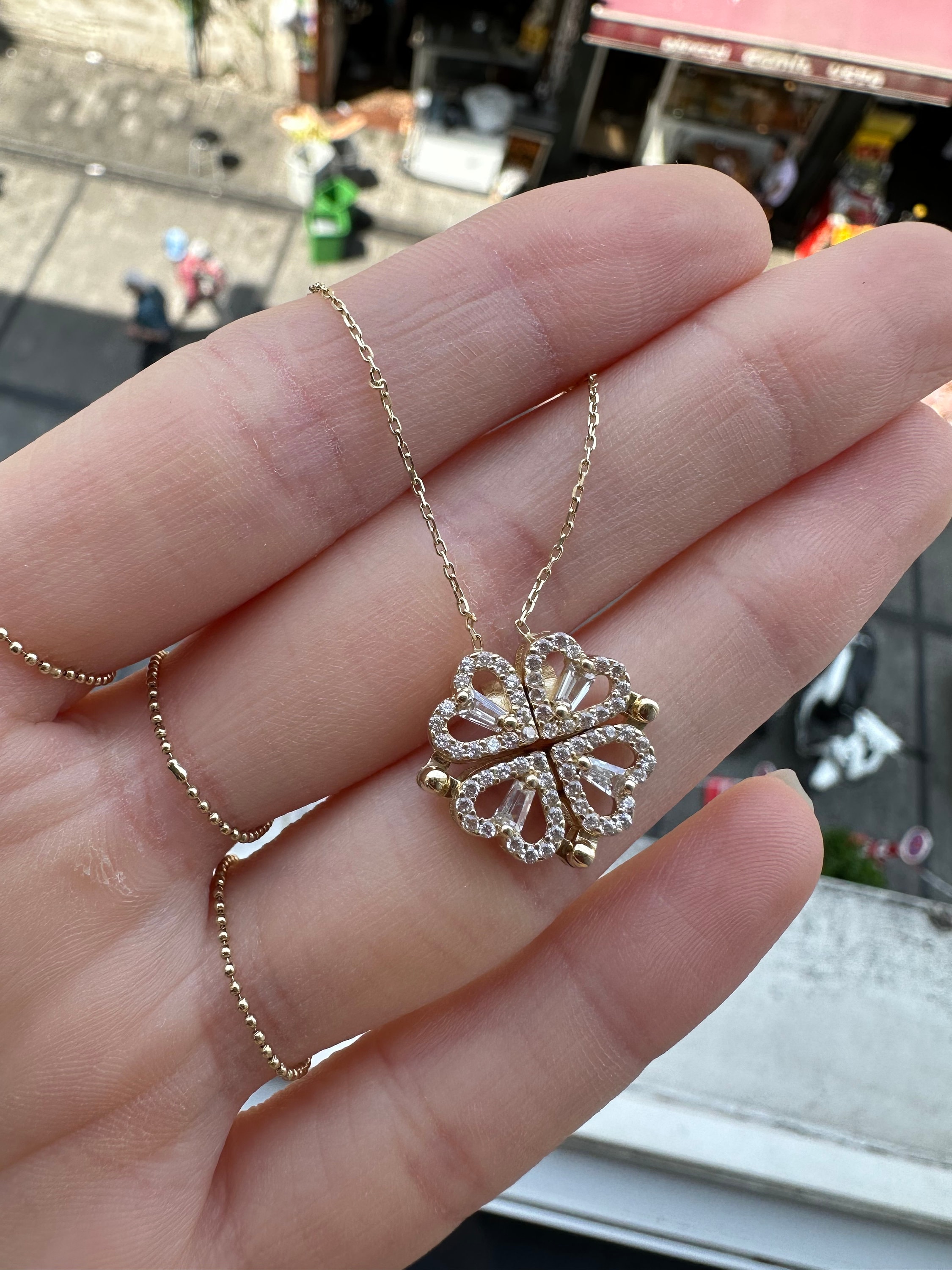 Gold Van Cleef Necklace • Van Cleef Clover Necklace • Gift For Her –  Trending Silver Gifts