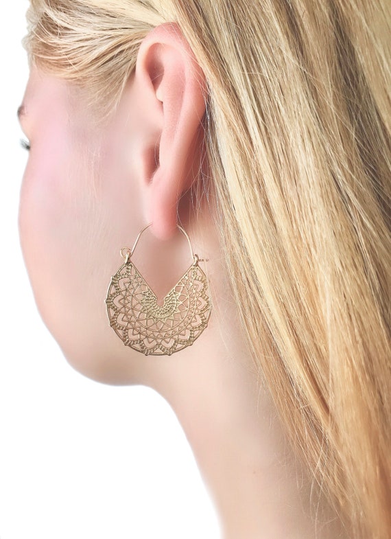 Leslie's Sterling Silver Polished and Laser-cut Hoop Earring | Branham's  Jewelry | East Tawas, MI