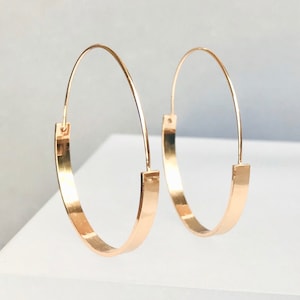 Gold hoops, statement earrings, everyday earrings, geometric earrings, fashion hoops, contemporary earrings, minimalist earrings, gifts