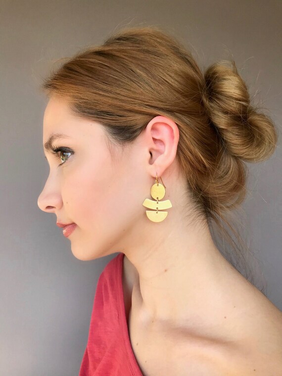 Modern dangle deals earrings