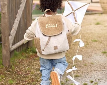 Children&#39;s backpack personalized with name Kindergarten backpack Gift children&#39;s backpack embroidered