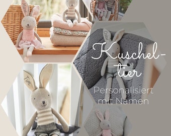 Kuscheltier personalisiert - Hase Nola & Joey - Hasenjunge und Hasenmädchen