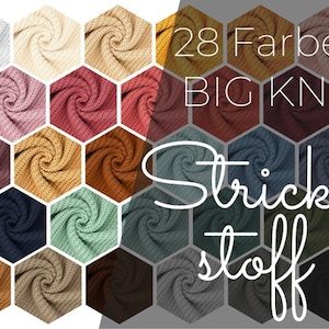 19 Euro/meter BIG KNIT chunky knit fabric sold by the meter