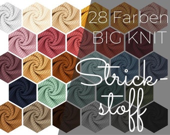 19 Euro/meter BIG KNIT chunky knit fabric sold by the meter