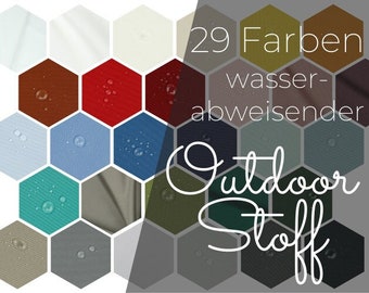 8,80 Euro/m Outdoor Polyesterstoff Wasserabweisend 100 % Polyester Meterware