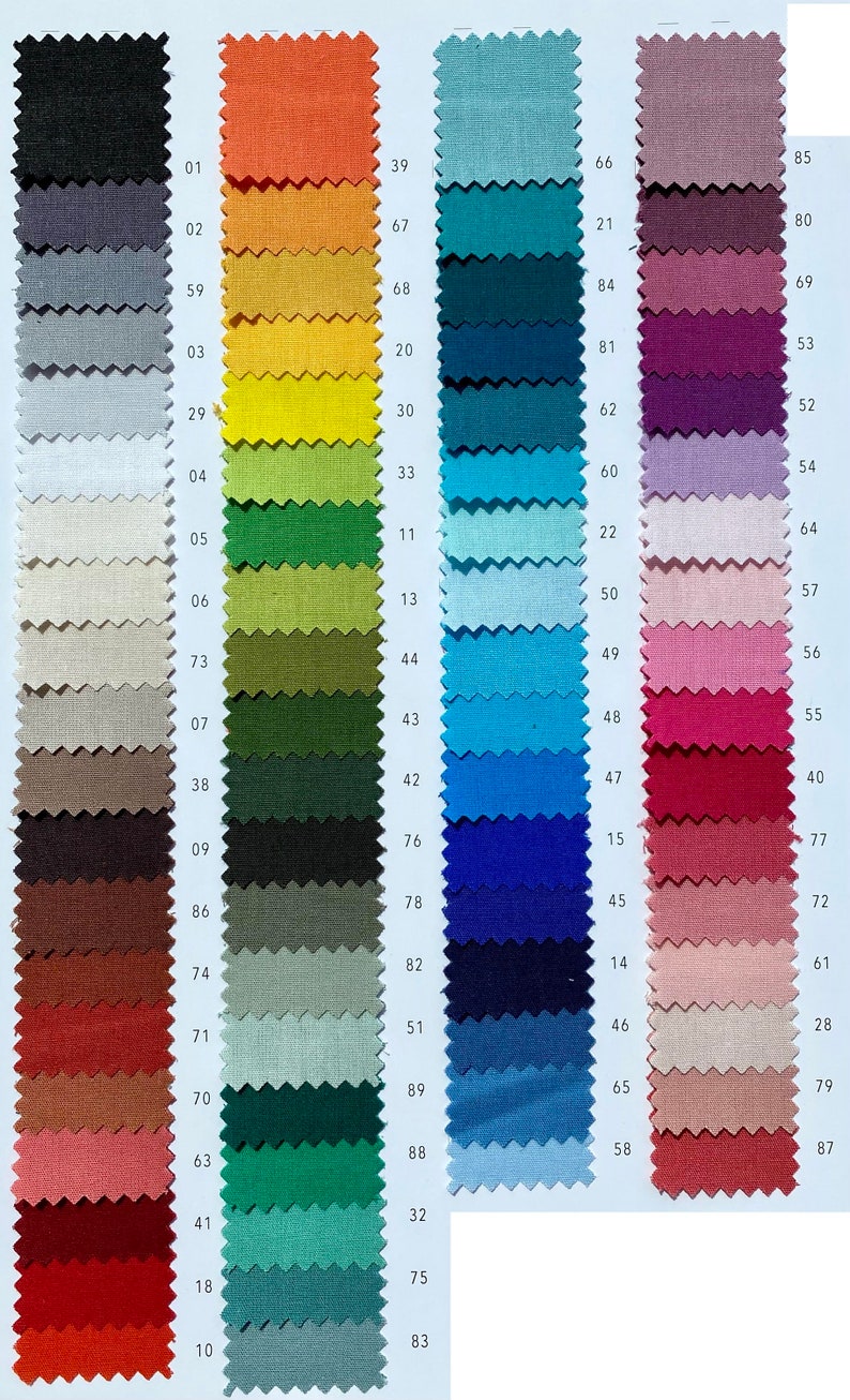 7 euros/metro popelín liso 73 colores tela de algodón vendido por metro imagen 2