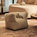 Children's armchair beanbag cord cotton fabric - children's room decoration natural ecru white beige armchair pink blue grey caramel rosé green mint pink