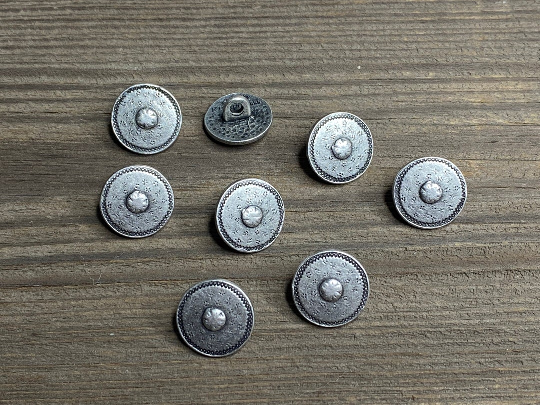 Dirndl Buttons Metal Round 14 Mm - Traditional Costume Buttons Metal ...