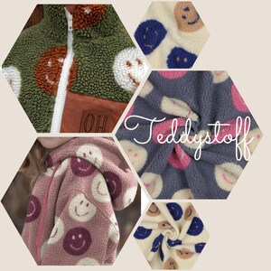 Lockiges Teddy-Kunstfell Stoff Lila – 150 Cm Breit, 15 Mm Flor, 100% Acryl, Pro Meter