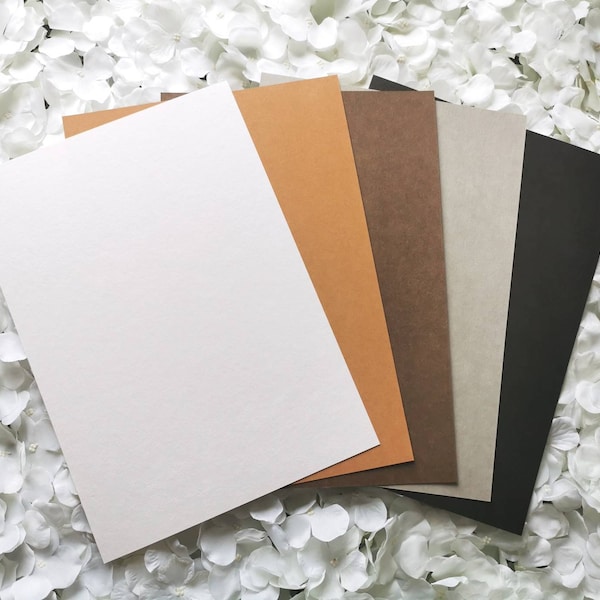 SnapPap DIN A4, waschbares Papier, weiß, braun, grau, Papier in Lederoptik, vegan & waschbar - verschiedene Farben, Snap Pap