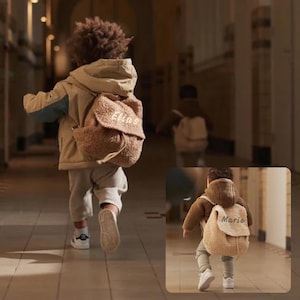 Children's backpack personalized with name kindergarten backpack gift children backpack embroidered