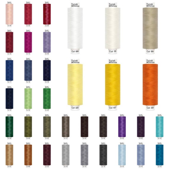 Hilo de coser Gütermann Toldi 38 colores hilo para máquina de coser juego  de hilos para coser 500 metros -  España