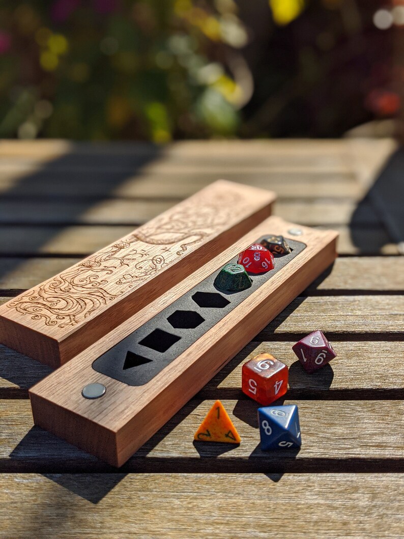 Laser Engraved Slim Dice Holder Case Etsy