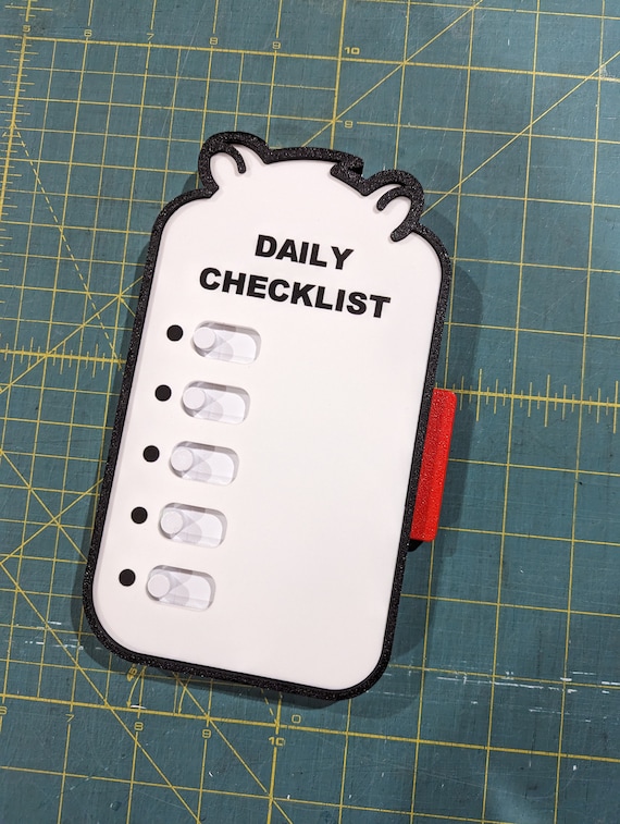 Daily Tracker Reminder Thingy for Humees - Whiteboard Edition