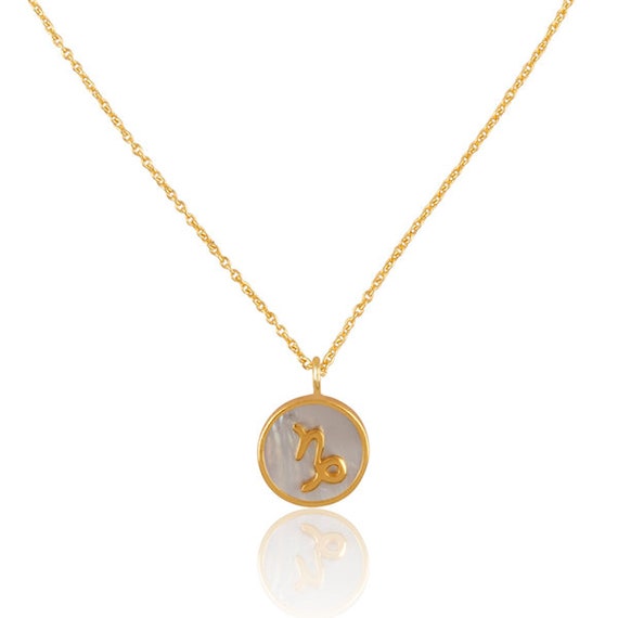 Médaille Capricorne Plaqué Or - Signe Du Zodiaque - Occasion état Neuf