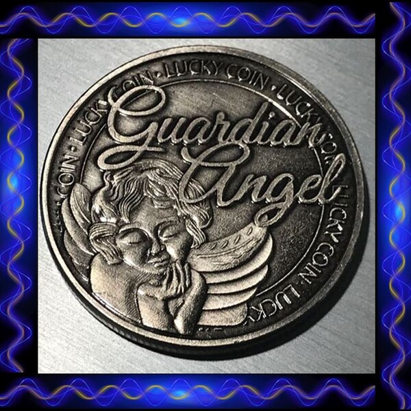 Guardian Angel Coin Etsy